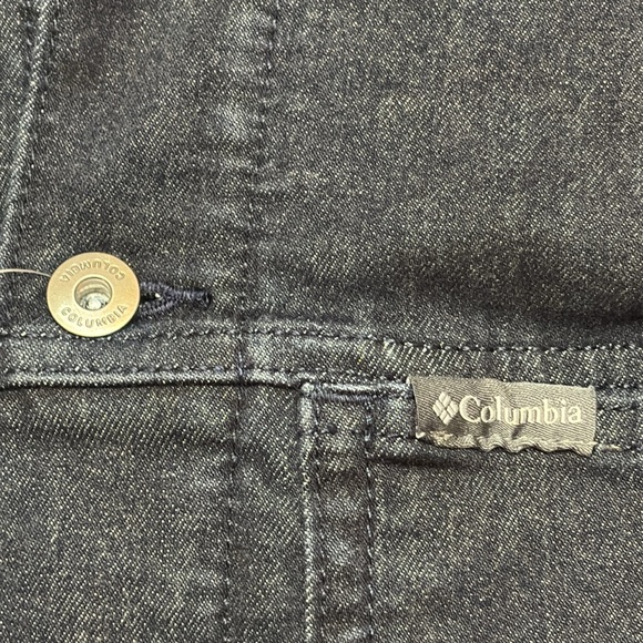 Columbia Flare Gun Trucker Jacket Dark Blue Lined Denim Men's LT Large Tall L - Picture 3 of 8